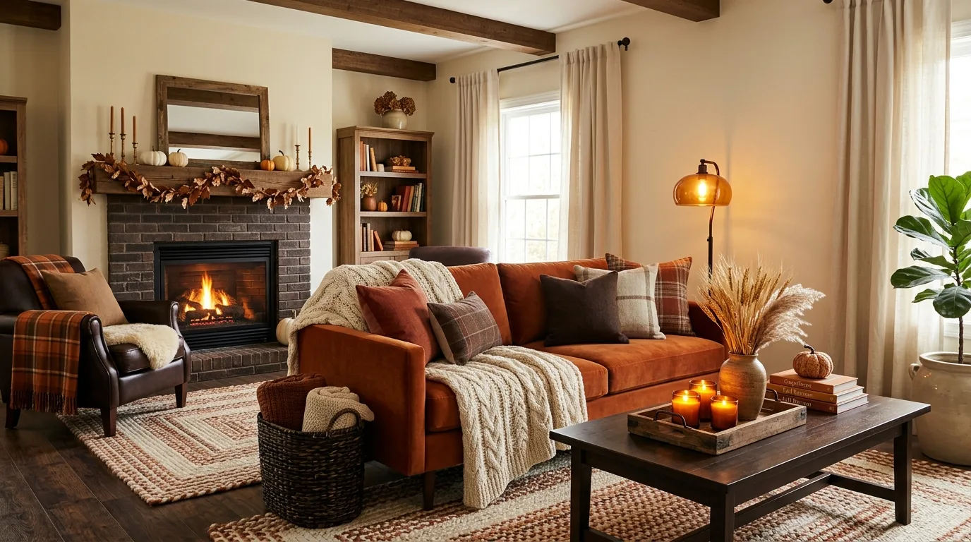 Finish with a home that feels gently autumnal inspiration for an indoor fall home.